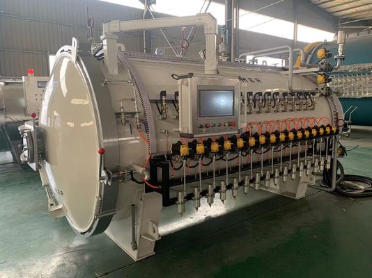 Długość 3500 mm Kompozytowe części samochodowe autoklawu, takie jak maszyna, dach, skrzydło, pieczarz dla produktów z włókien węglowych