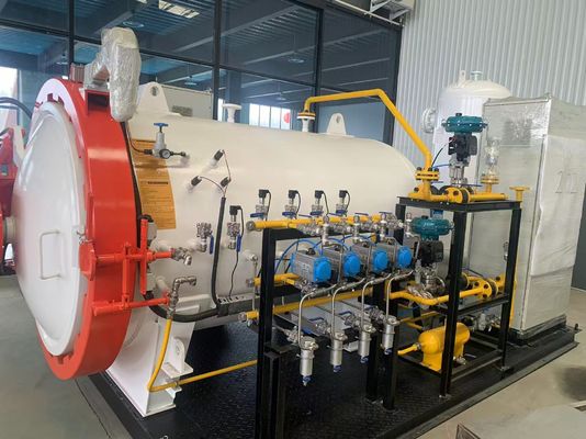 0.8MPa 600mm średnica ekran dotykowy części samochodowe, takie jak bonet dachu sterowanie PLC Przemysłowy mały kompozytowy autoklaw do laboratorium