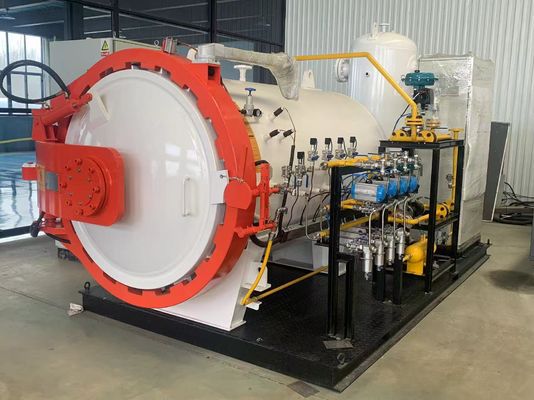 Certyfikat CE ASME Horyzontalny hydrauliczny otwarty bramkowy deski żeglugowej Autoklaw kompozytowy deski surfowej Główny komponent silnika